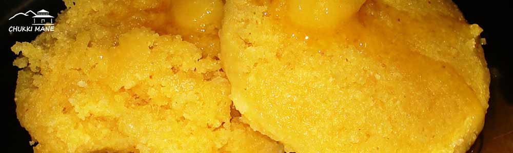 Idlige or Sweet Idli with Jackfruit