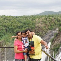 Family outing to Shivanasamudra waterfalls