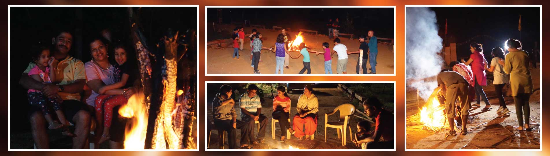 Bonfire at Evening at Chukkimane