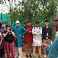Explaining About Village to the Guest