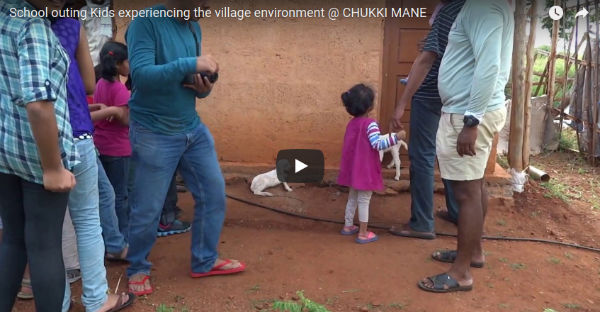 Kids Experiencing the Village Environment at Chukkimane