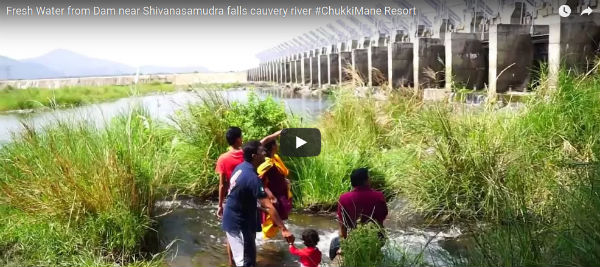 Shivanasamudra Falls Cauvery river at Chukkimane Resort