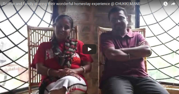 Sridhar and family sharing their Wonderful homestay experience at chukkimane