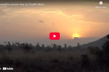 Beautiful sunset view @ Chukki Mane