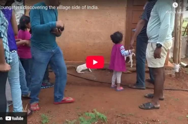 Kids experiencing the village environment @ CHUKKI MANE
