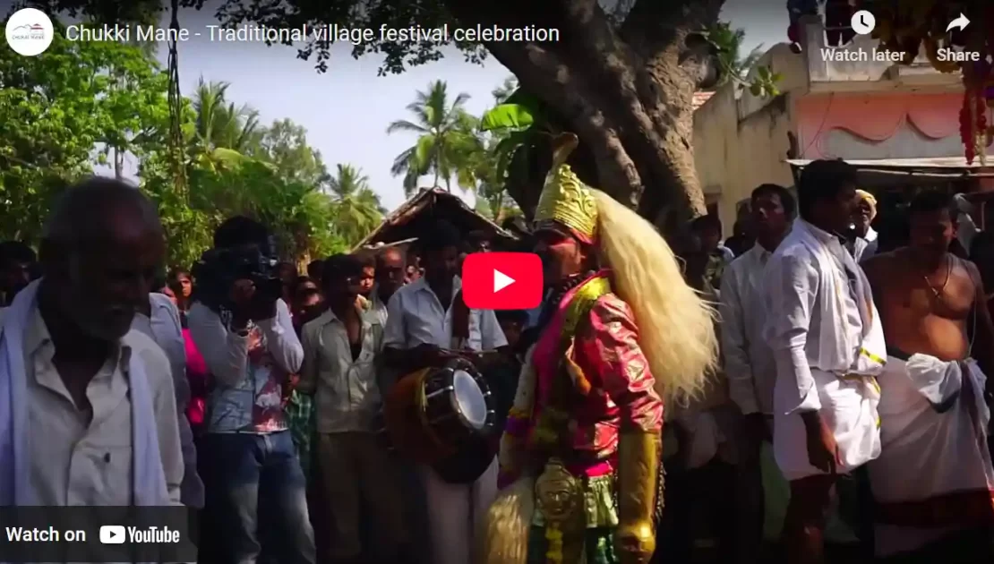 Traditional village festival celebration at Chukki Mane