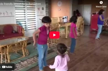 Kids friendly Resort Near Bangalore | Kids having fun play time at Chukki Mane
