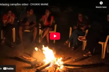 Relaxing campfire at CHUKKI MANE