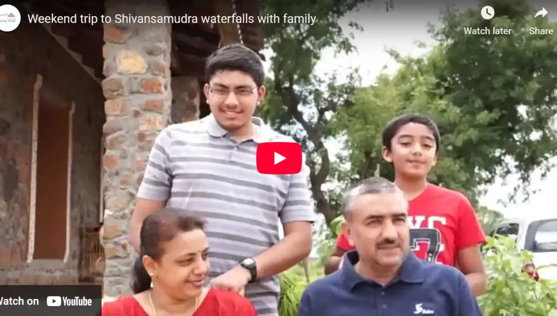 Weekend trip to Shivansamudra waterfalls with family