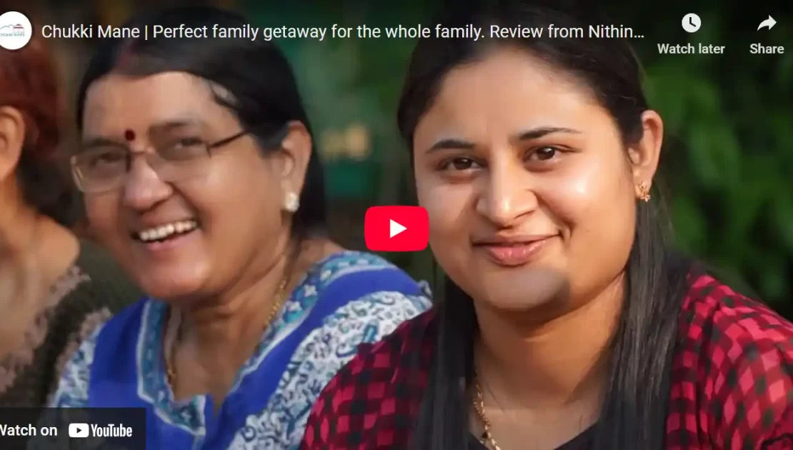 Calm Weekend experience @ CHUKKI MANE Nithin and Family