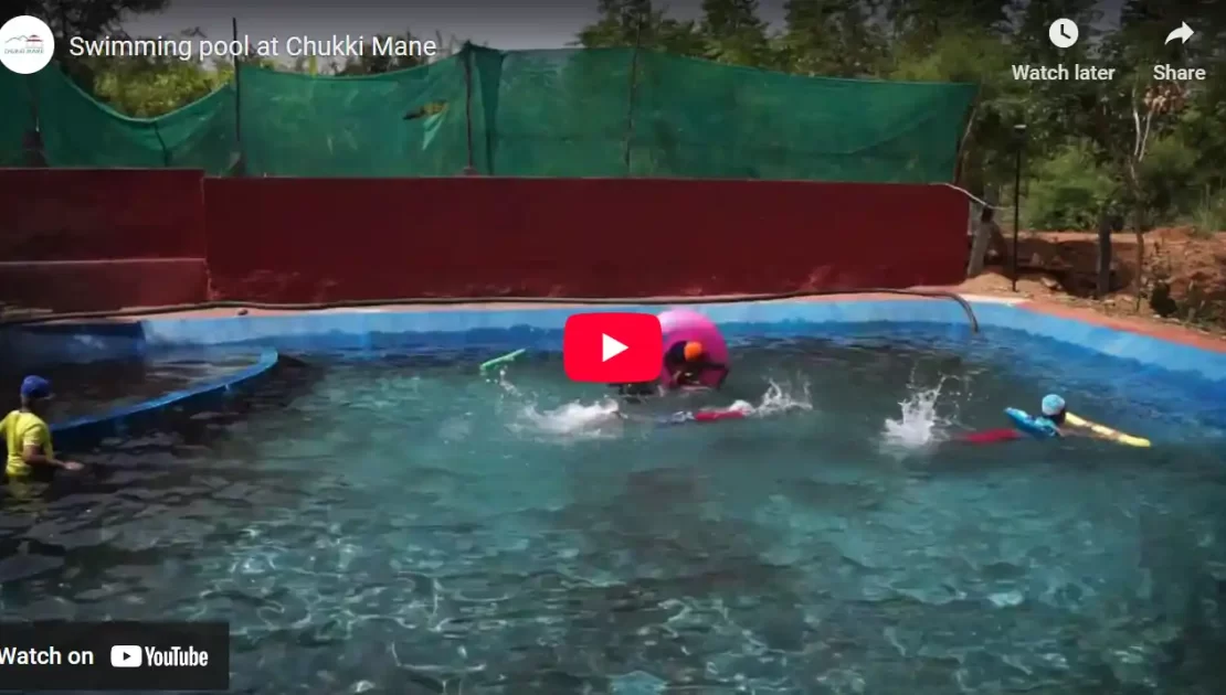 Swimming pools For Village resorts _ Chukki mane Resort Bangalore