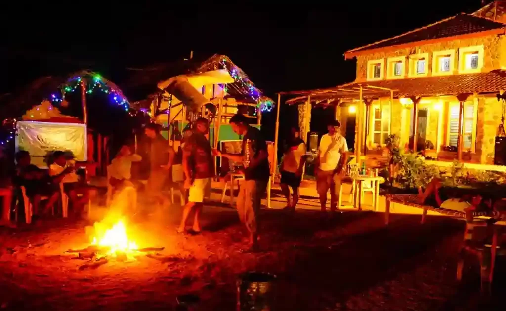 Campfire reunion party