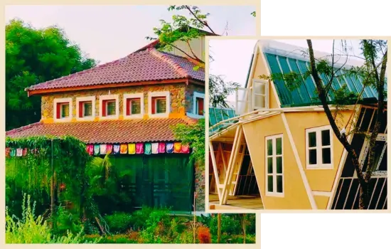 Eco-friendly vegetarian resort
