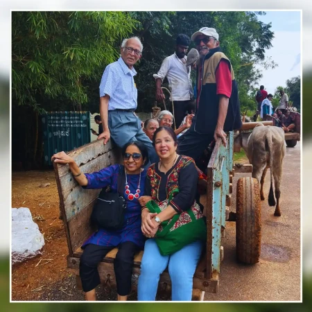 Family Enjoying Mysore Dasara Holiday Stay at ChukkiMane Resort