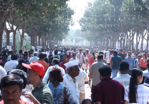 Lakhs of visitors attending Krishimela 2025 at UAS GKVK Bengaluru