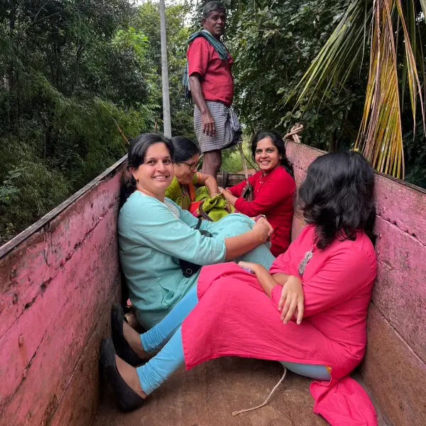 Family Bullock Cart Safari in Karnataka Countryside