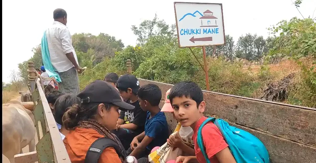 School-outing-bullockcart-rides