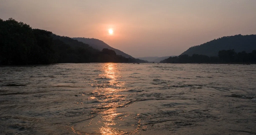 Sunset near Kaveri river