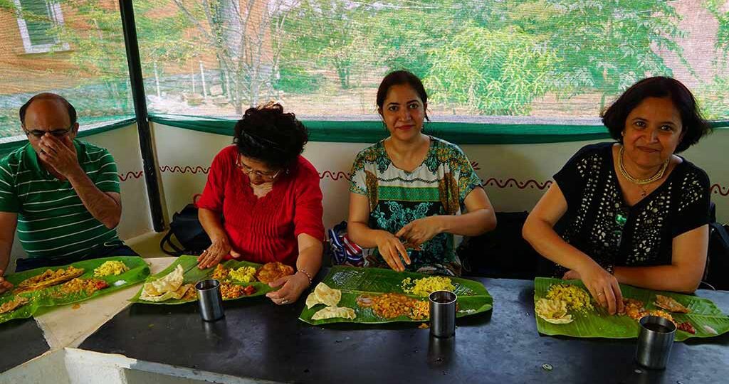 Traditional Village food at ChukkiMane