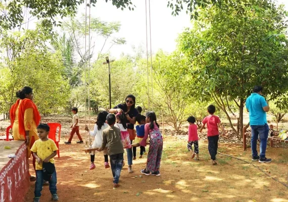 Kids playing in Chukkimane