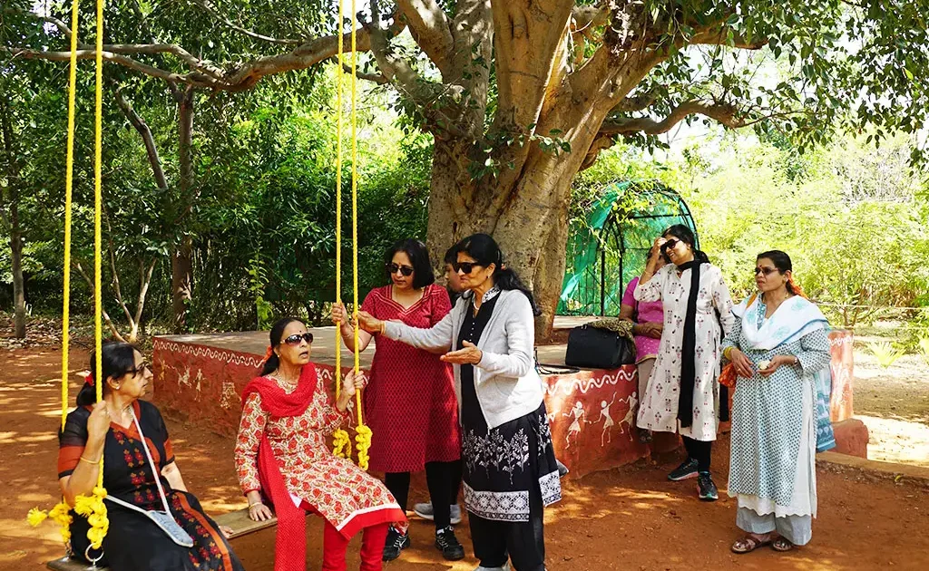 Family playing Dumb sharads