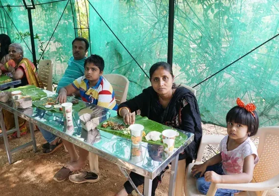 Kids enjoying their food
