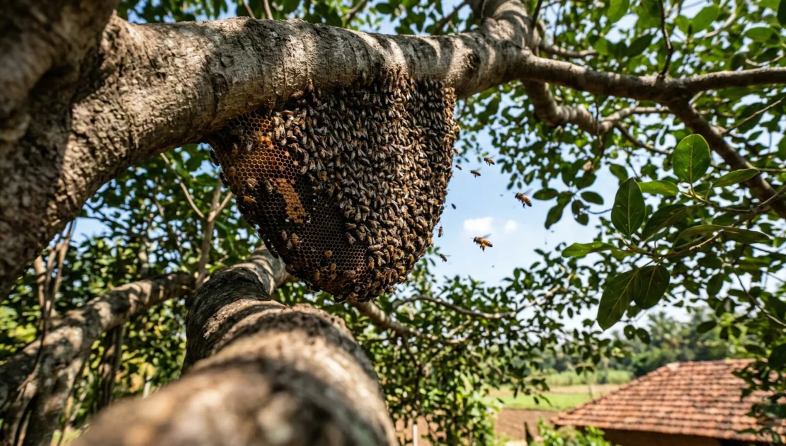 Rock Honey Bees around Chukkimane