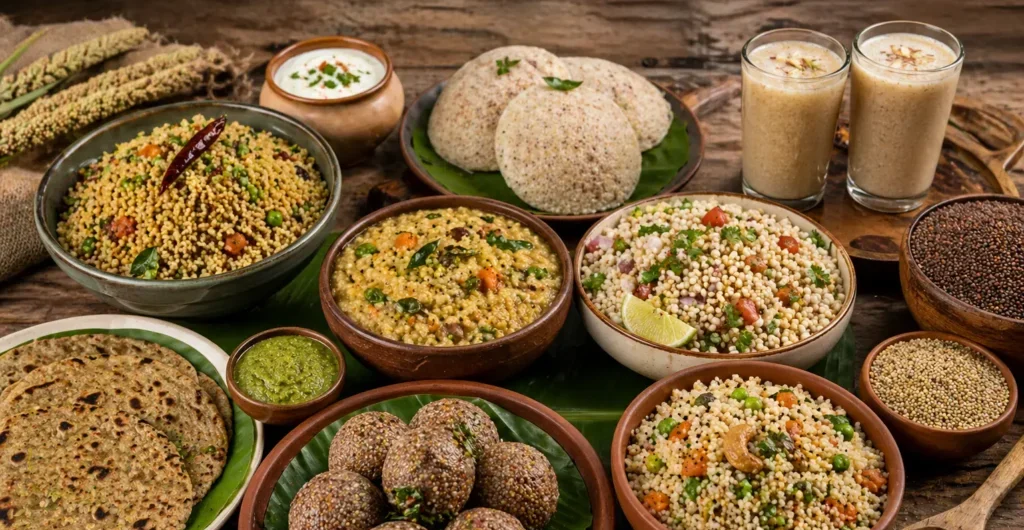 Millets dishes prepared at ChukkiMane
