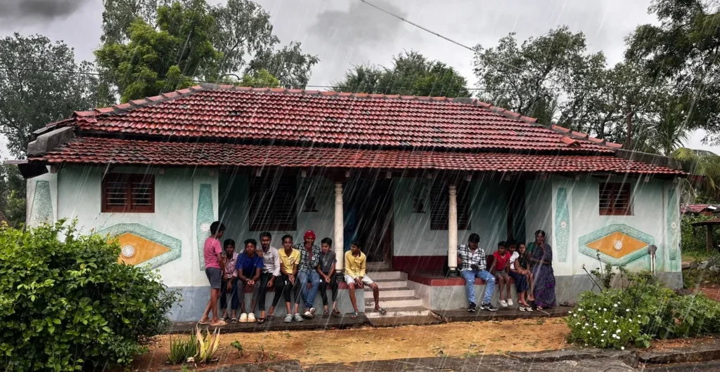 Monsoon season in rural Karnataka