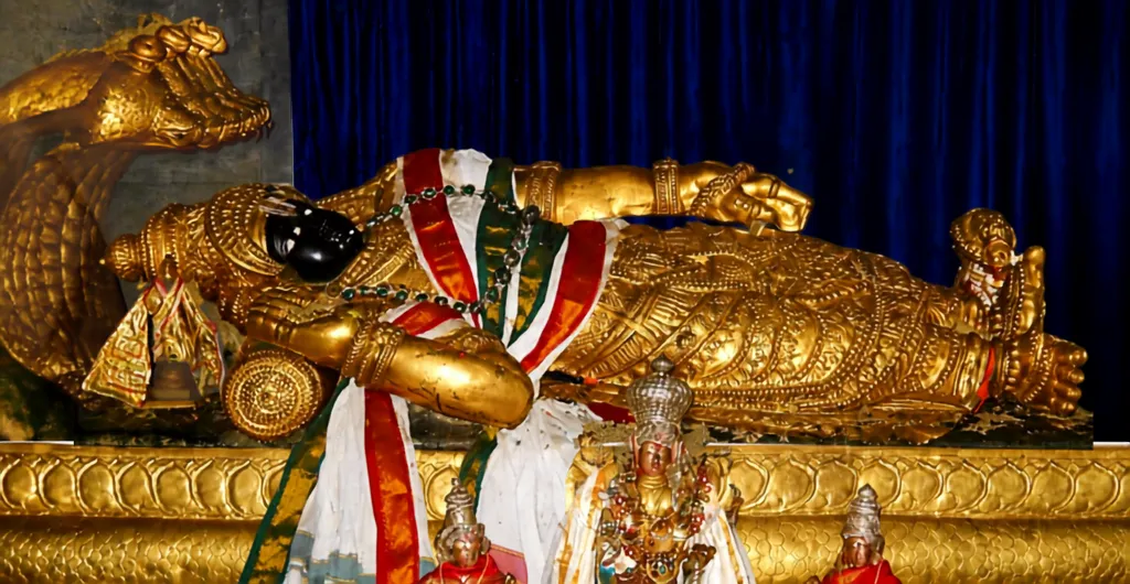 Reclining Sri Ranganathaswamy at Madhya Ranga Temple