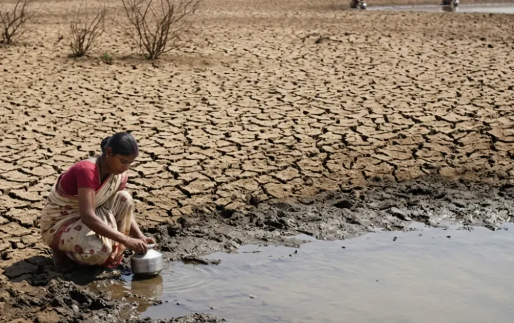 Water scarcity during a weak monsoon in rural India